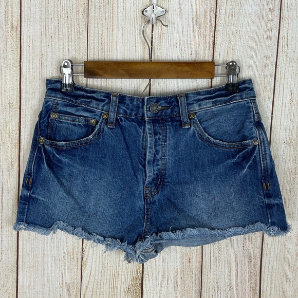 Free People | Rock Denim Uptown Short in Harbor - Picture 6 of 11